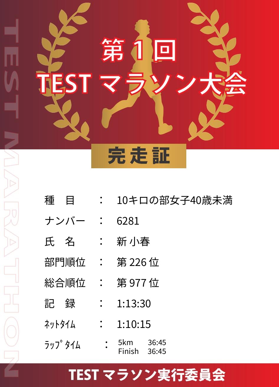 記録証プレビュー